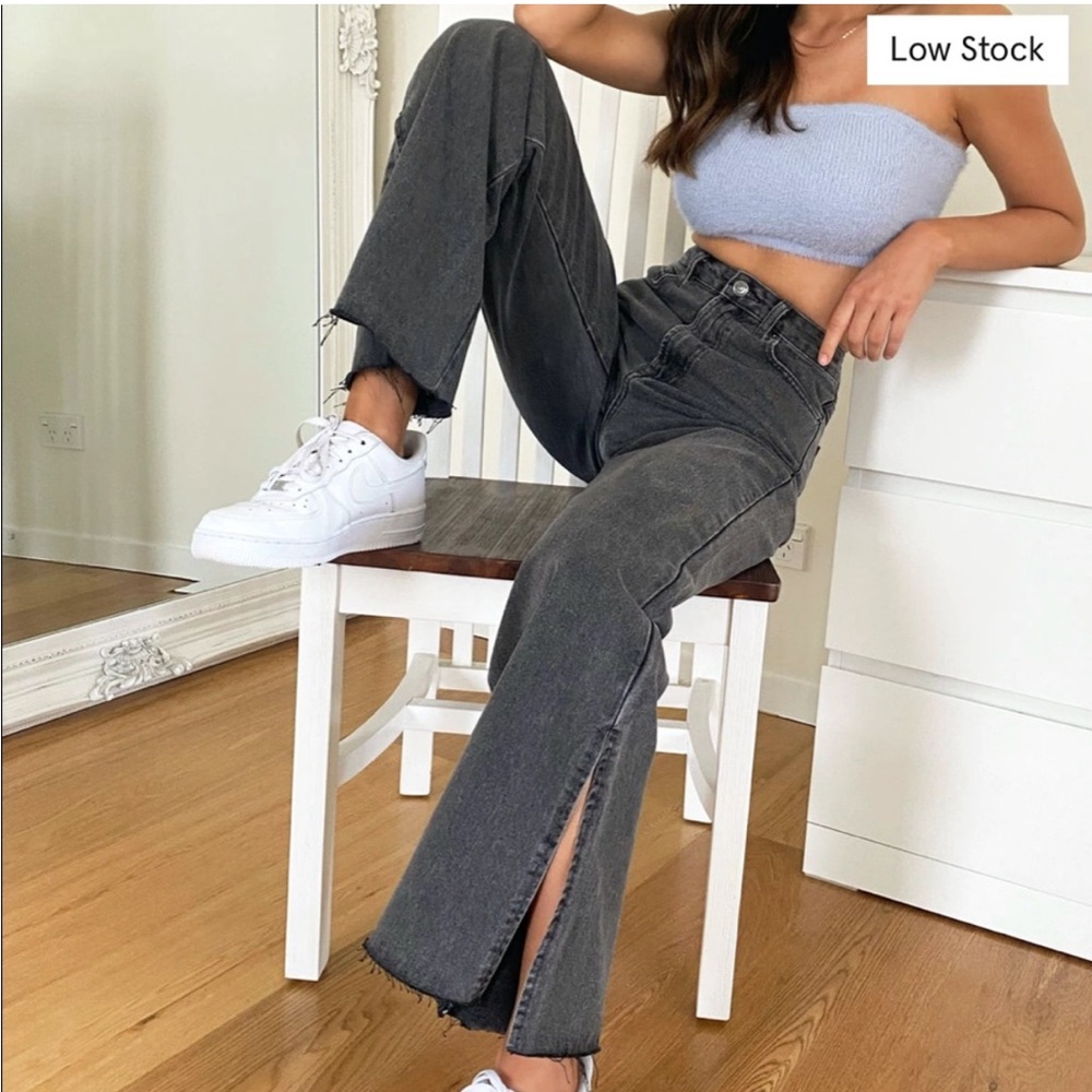Glassons mid rise split hem vintage flare jean